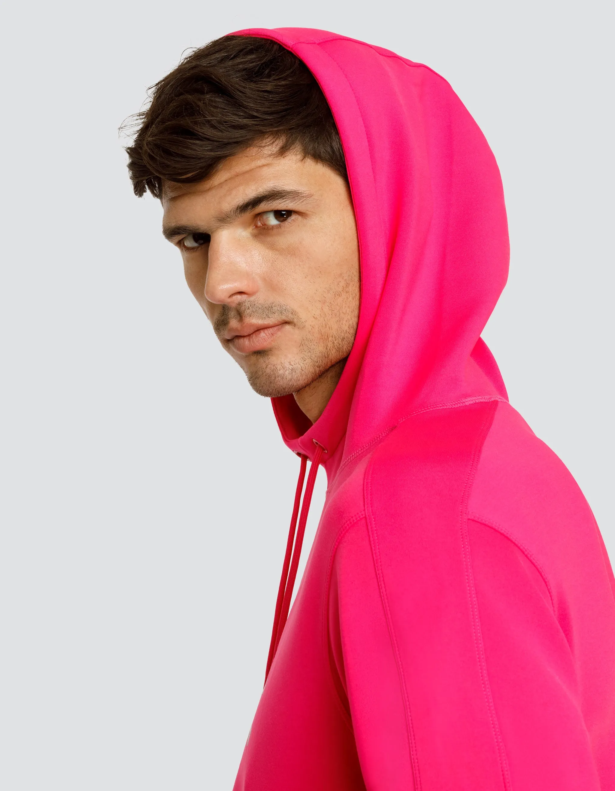 VADER LOGO SWEATSHIRT WITH HOOD - VIVID PINK