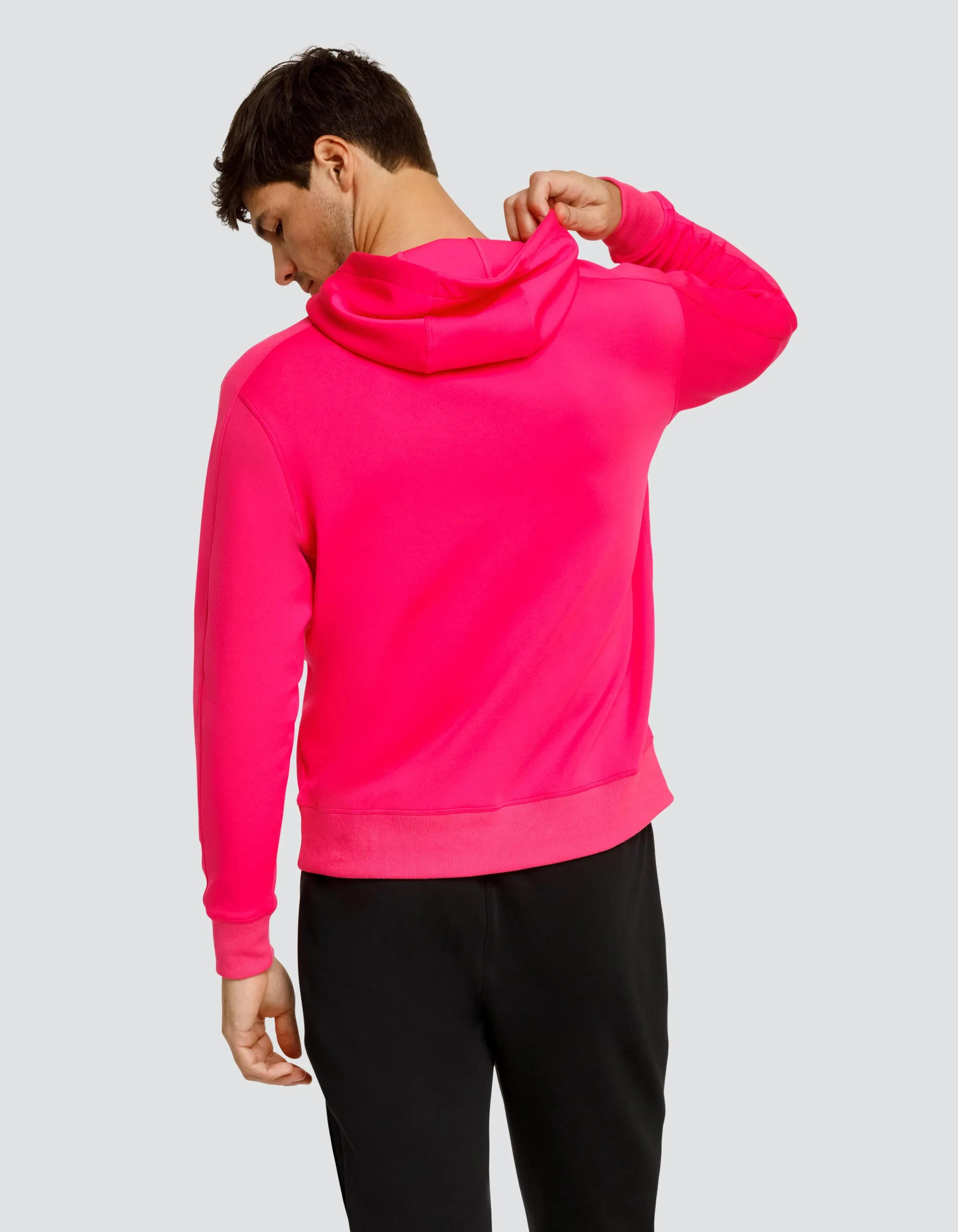 VADER LOGO SWEATSHIRT WITH HOOD - VIVID PINK