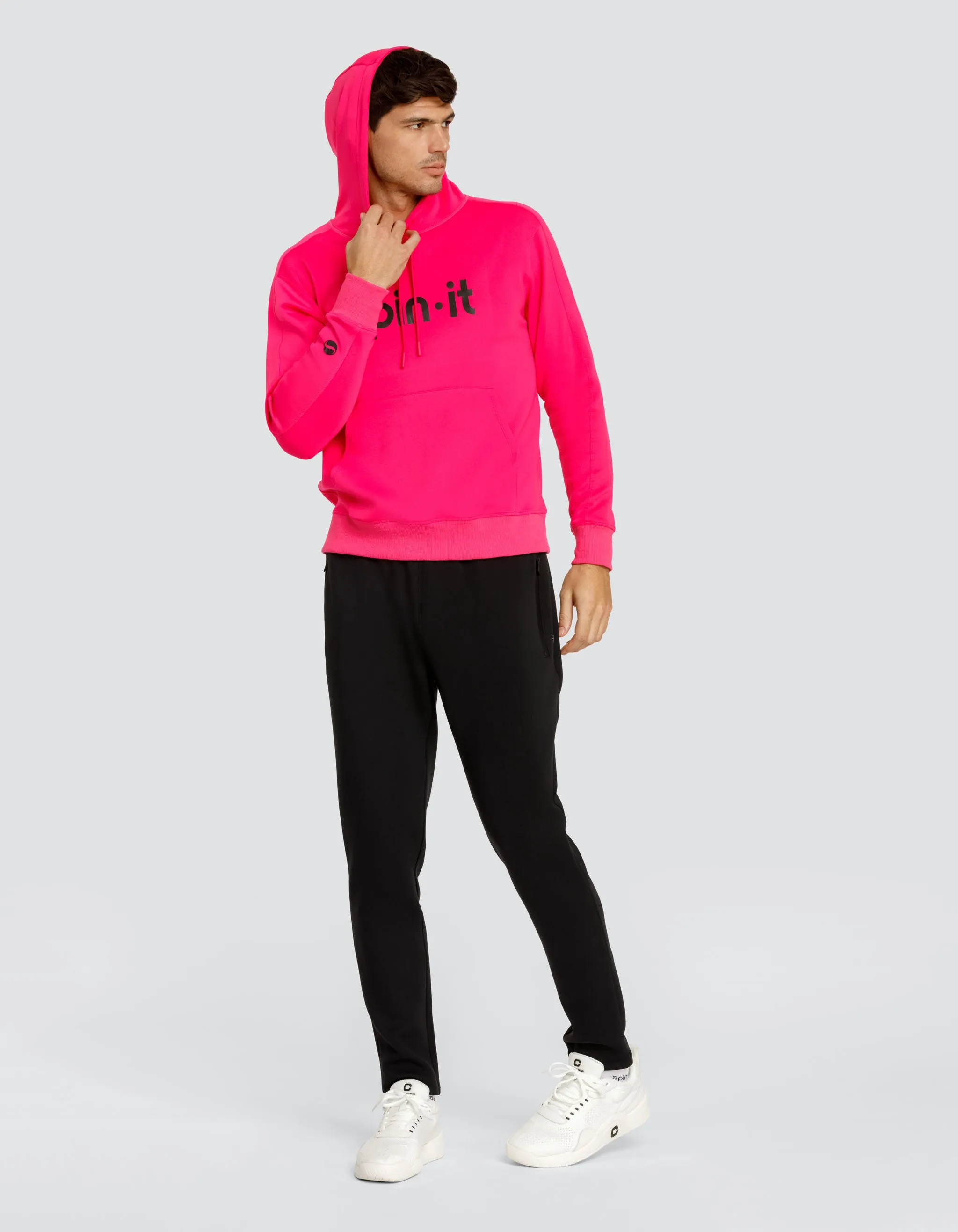 VADER LOGO SWEATSHIRT WITH HOOD - VIVID PINK