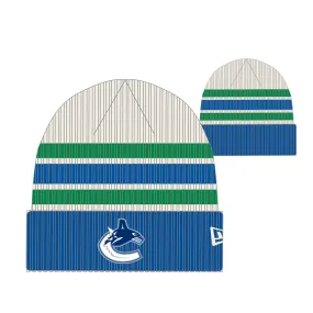 Vancouver Canucks NHL New Era Men's Vintage Beanie Knit Hat