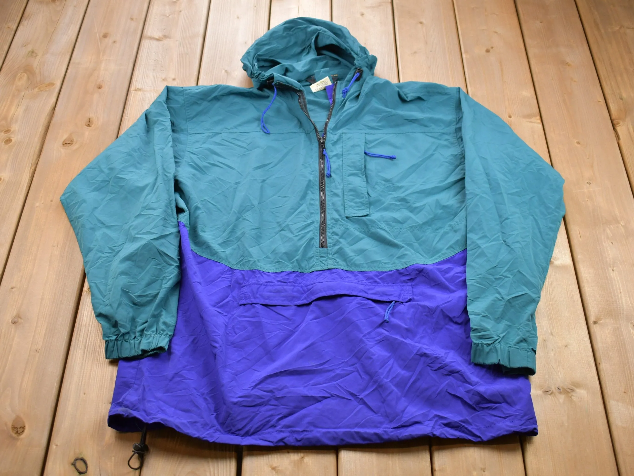 Vintage 1990s REI Windbreaker Half Zip Jacket