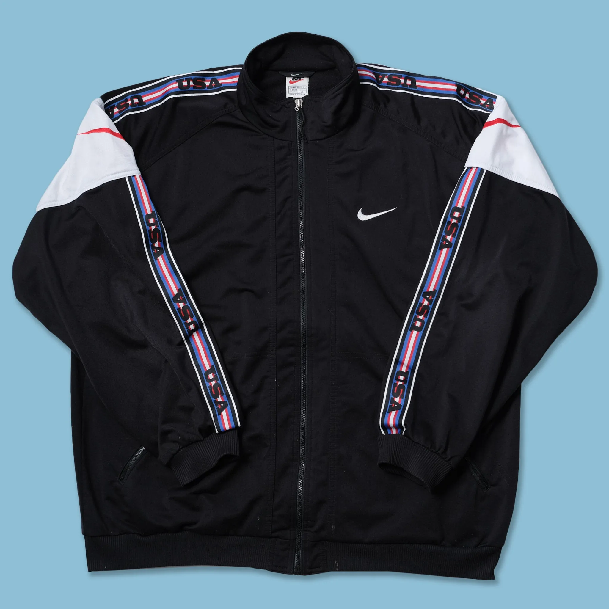 Vintage Nike USA Tapered Track Jacket XXL