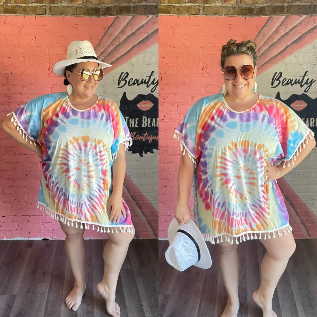 Vintage Tie Dye Cover-Up