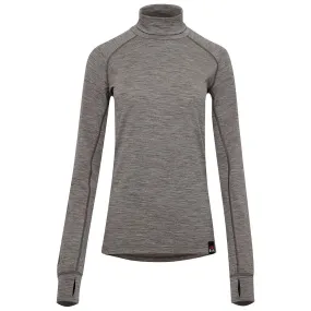 Womens 160 Merino Active Roll Neck (Charcoal Melange)