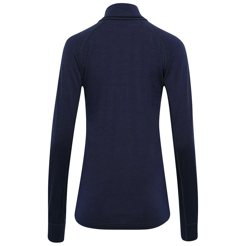 Womens 160 Merino Active Roll Neck (Navy)