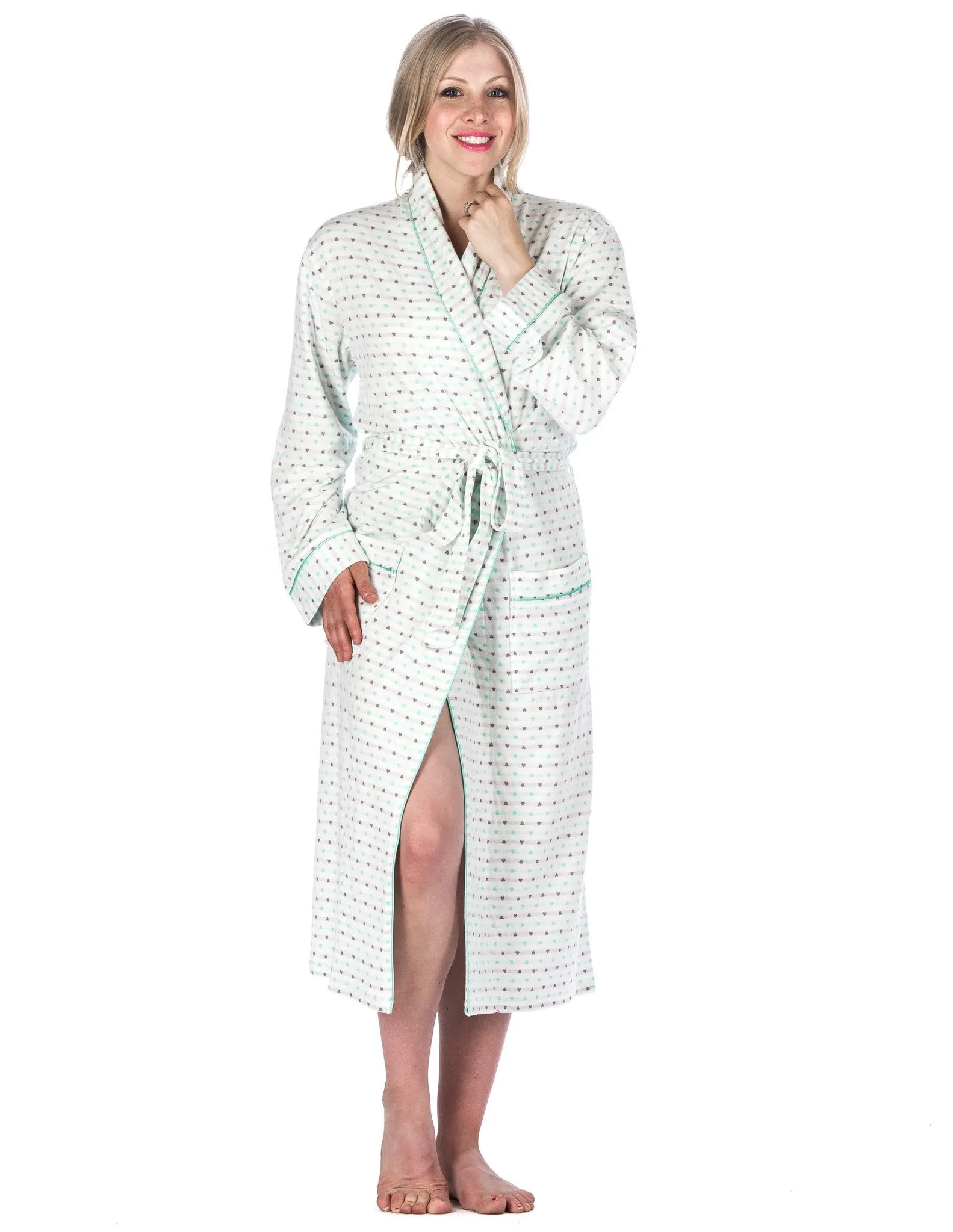 Women's Double Layer Knit Jersey Robe