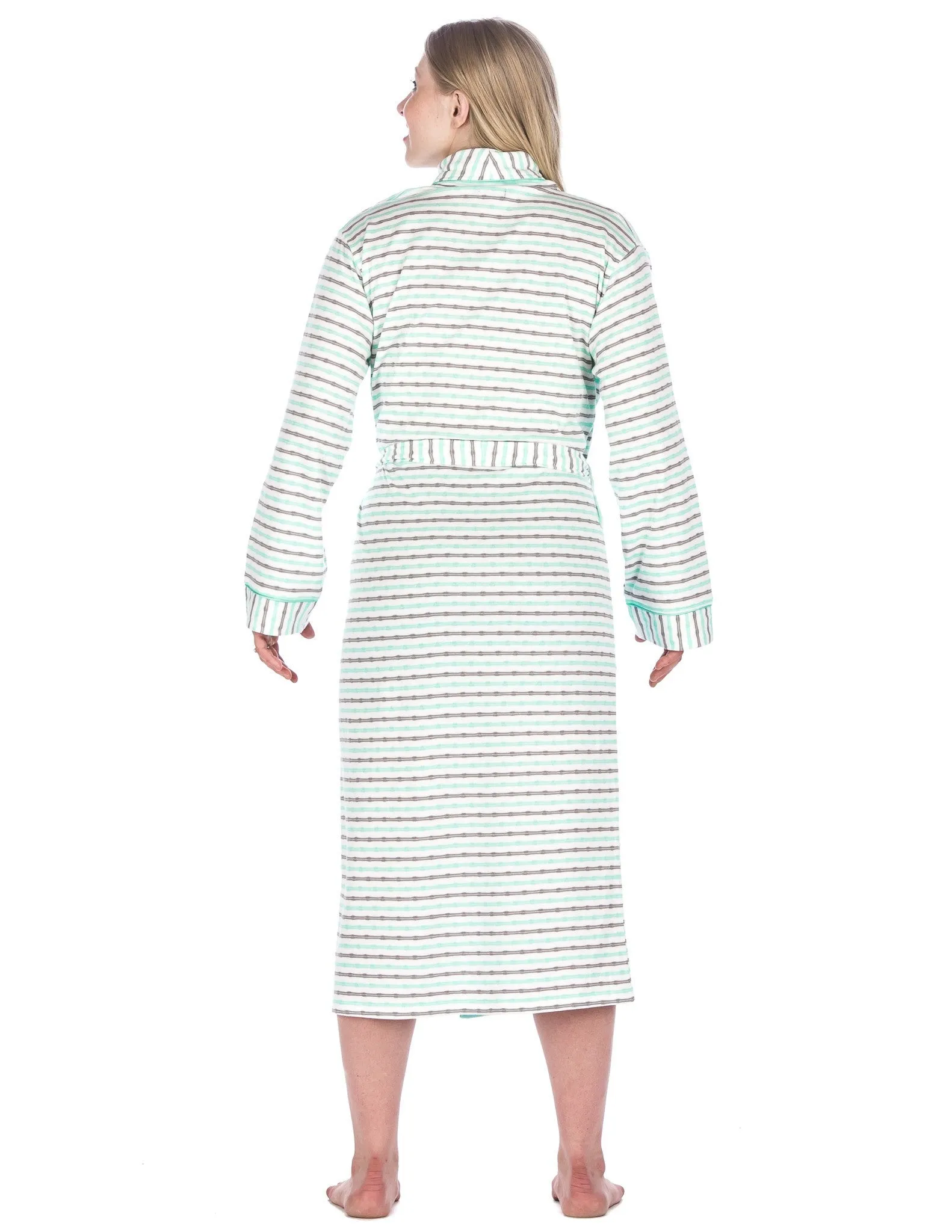 Women's Double Layer Knit Jersey Robe