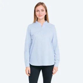 Women's Hybrid Popover - Blue Stripe