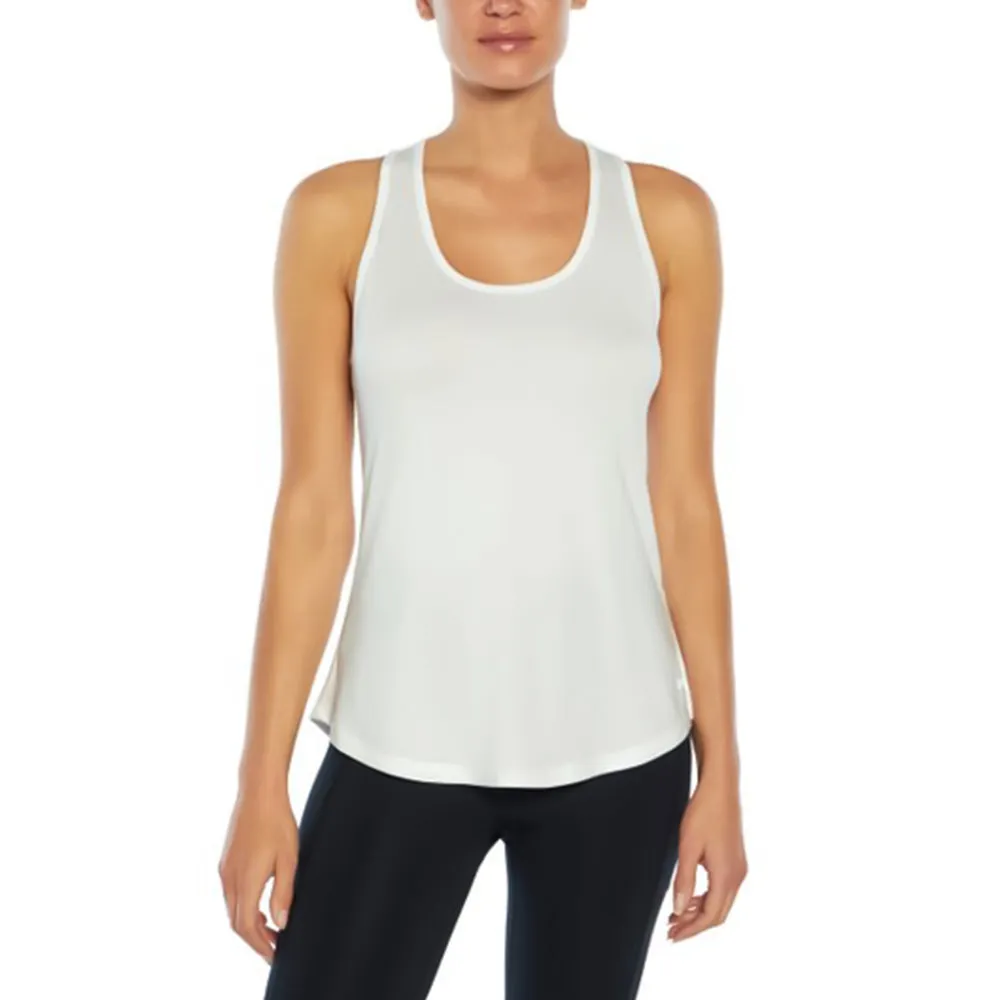 Women's Solid Sleeveless Sport Top,White