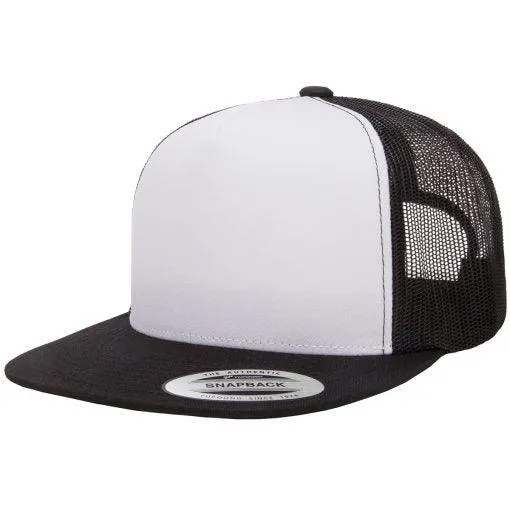 Yupoong 6006 Flat Billed Trucker Hat